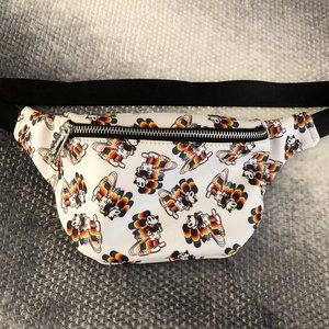 LoungeFly Rainbow Mickey Fanny Pack with